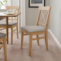 INGOLF Chair, antique stain, Nolhaga grey-beige