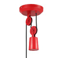 GoodHome Pendant Lamp Yarra E27, red