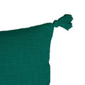 GoodHome Cushion Tassels 45 x 45 cm, green