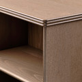 LANESUND Bookcase, grey-brown, 121x37x152cm