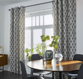 Curtain GoodHome Fremont 140x260cm, grey