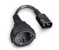 Gembird Power Adapter Cord IEC320 C14->SCHUKO 15cm