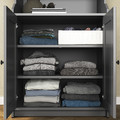 HAUGA Storage combination, grey, 139x46x116 cm