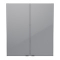 GoodHome Wall Cabinet Imandra 80 x 90 x 15 cm, grey