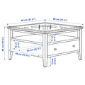 IDANÄS Coffee table, white, 80x80 cm