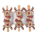 Christmas Decoration Clip Reindeer 4.8 cm 6pcs