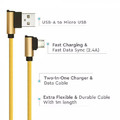 V-TAC Cable microUSB M 1m 2.4A, gold