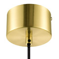 GoodHome Pendant Lamp Dacite E27, brass