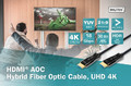 DIGITUS HDMI® AOC Hybrid Fiber Optic Cable, UHD 4K, 15 m