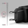 AXAGON Wall Charger EU Plug ACU-PQ30, PD&QC 30W, black