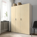 KALBÅDEN Door with hinges, lively pine effect, 40x180 cm