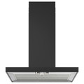 MATÄLSKARE Wall mounted extractor hood, black, 60 cm