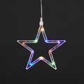 Christmas Stars 3 LED Window Decoration, multicolour, battery-operated