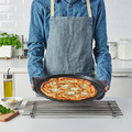 MÅNTAGG Pizza crisper pan, non-stick coating dark grey, 37 cm