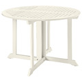 BONDHOLMEN Table, outdoor, white/beige, 108 cm