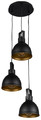 Pendant Lamp Mars 3x E27, black/gold