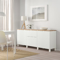 BESTÅ Storage combination with drawers, white, Lappviken/Stubbarp white, 180x42x76 cm