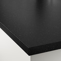 SÄLJAN Worktop, black mineral effect, laminate, 186x3.8 cm