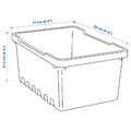 UPPSNOFSAD Storage box, black, 25x17x12 cm/4 l