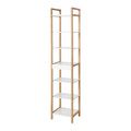 GoodHome Nantua Natural & white Oak Shelving