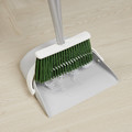 PEPPRIG Dustpan and broom, gray/green