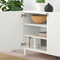 BESTÅ Storage combination with doors, white, Sutterviken/Kabbarp white, 120x42x74 cm