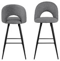 Bar Stool Ayla, grey