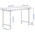 MITTCIRKEL / SPÄND Desk, lively pine effect/white, 120x60 cm