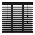 Venetian Blind 180 x 220 cm 50 mm, black