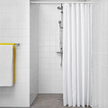 BJÄRSEN Shower curtain, white, 180x200 cm