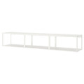 PLATSA Wall storage, white, 240x40x40 cm