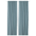 TIBAST Curtains, 1 pair, blue, 145x300 cm