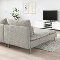 SÖDERHAMN 2-seat sofa, with chaise longue, Viarp beige/brown