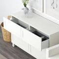 BESTÅ Storage combination w doors/drawers, white/Hanviken/Stubbarp white, 120x42x74 cm