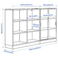 TONSTAD Storage combination, oak veneer, 202x120 cm