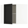 METOD Corner wall cabinet with shelves