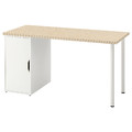 MITTCIRKEL / ALEX Desk, lively pine effect/white, 140x60 cm