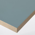 LAGKAPTEN / NÄRSPEL Desk, grey-turquoise/dark grey, 140x60 cm