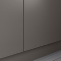 FORSAND Door with hinges, dark grey, 50x229 cm