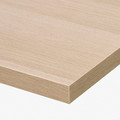 LAGKAPTEN / ALEX Desk, white stained/oak effect white, 140x60 cm