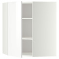 METOD Corner wall cabinet with shelves, white, Ringhult white, 68x80 cm