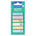 Starpak Removable Self-Stick Notes Cat 45x12mm 6 Colours x 20pcs