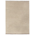 TÅGSPÅR Rug, high pile, white/beige, 170x240 cm