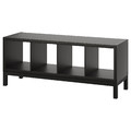 KALLAX Shelving unit with underframe, black-brown/black, 47x59 cm