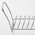 VÄLVÅRDAD Dish drying rack, stainless steel, 12x32 cm