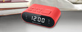 Muse Dual Alarm Clock Radio PLL M-10 RED