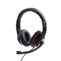 Gembird Stereo Headset MHS-03-BKRD, black/red