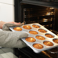 VARDAGEN Muffin tin, silver-colour, 38x29 cm