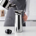 ÖVERST 3-piece metal filter coffee set, stainless steel