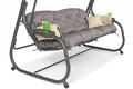 Garden Swing with Cushions BLANCA, grey